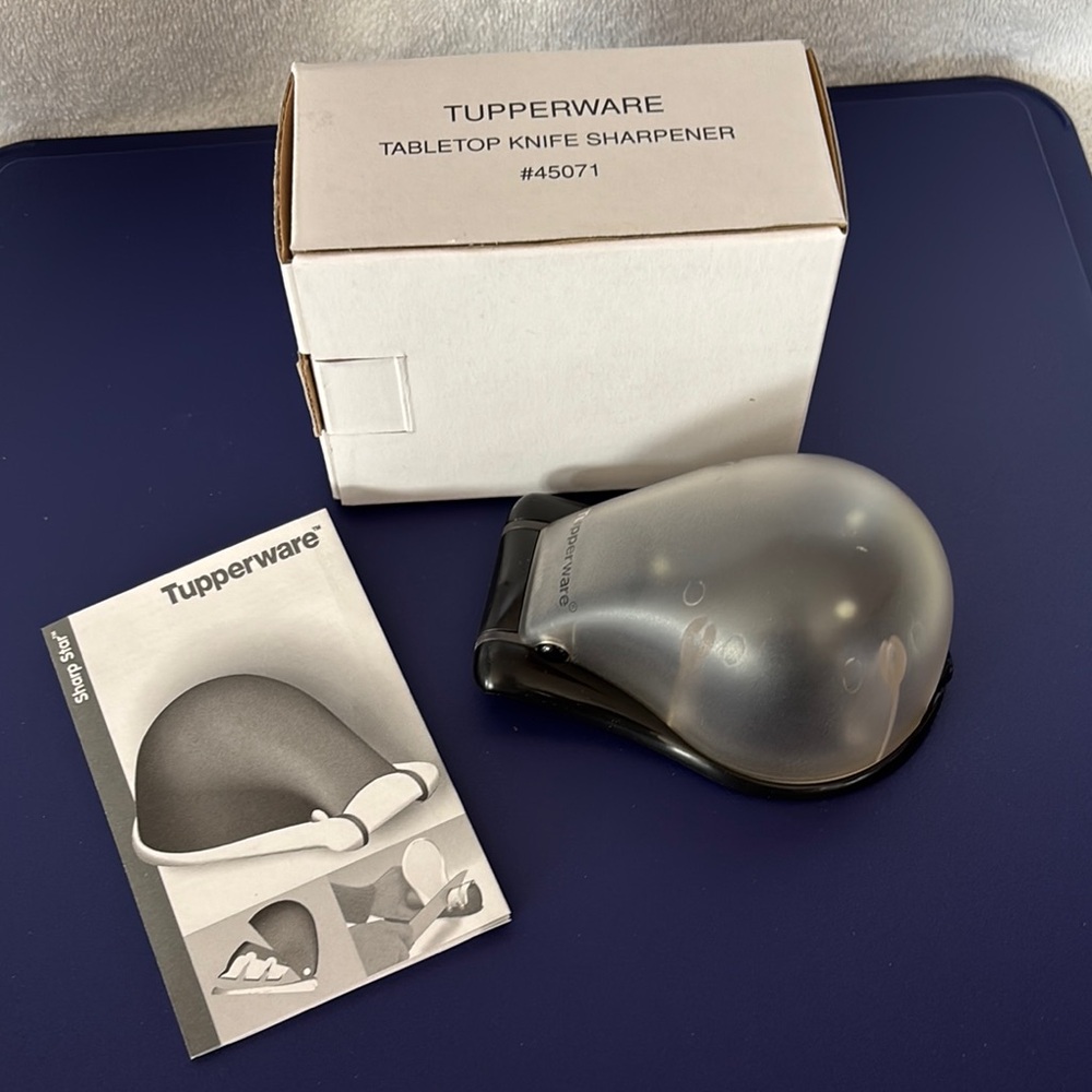 Tupperware Tabletop Knife Sharpener by Sharp Star NWOT